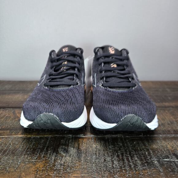 NEW Mizuno Wave Rider 26 Womens Size 6 Gym Running Shoes Black Blue - Picture 3 of 11